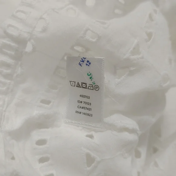 LOFT White Eyelet Blouse - Picture 7 of 10